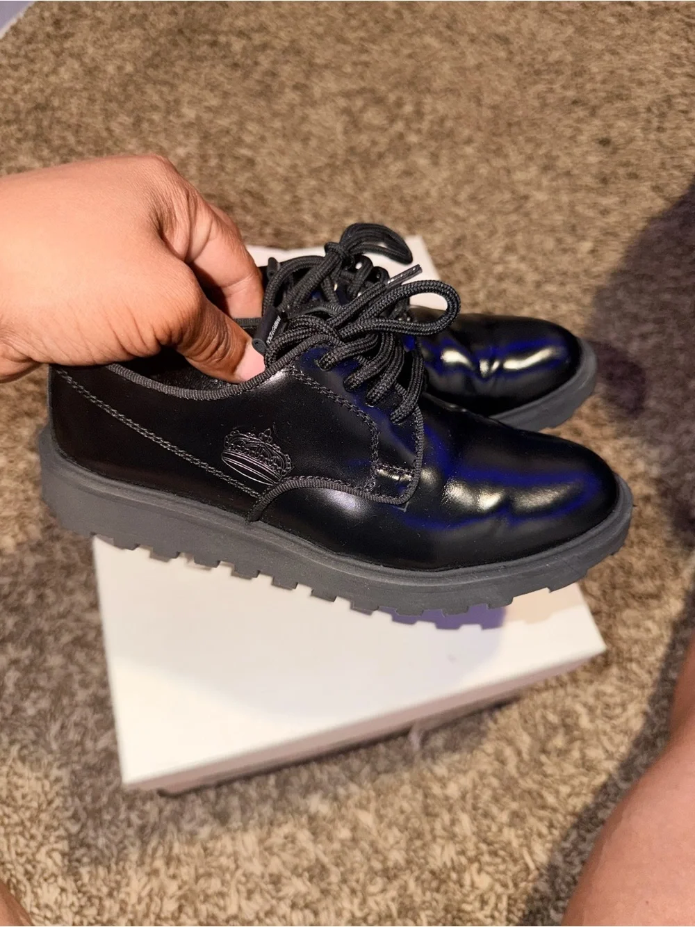 Dolce & Gabbana Kids Black Patent Leather Dress Shoes